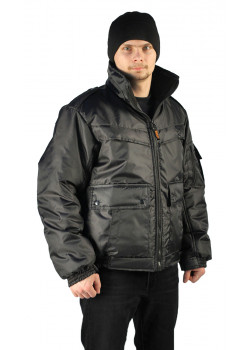 Куртка демисезонная "КОНТРОЛ" цвет: Черный, ткань: Оксфорд