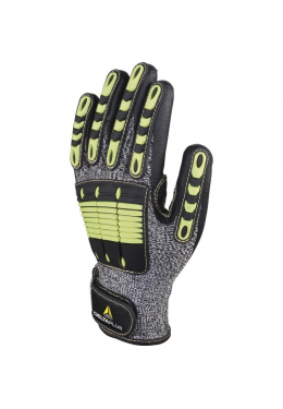 Порезостойкие трикотажные перчатки с двойным нитриловым покрытием EOS NOCUT VV910 DeltaPlus