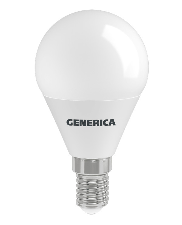 Лампа светодиодная G45 10Вт шар 4000К E14 230В GENERICA LL-G45-10-230-40-E14-G