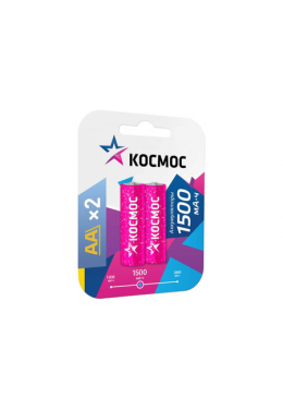 Аккумулятор AA/R6 1900мА.4 NI-MN BP-2 (блист.2шт) КОСМОС KOCR6NIMH(1900MAH)