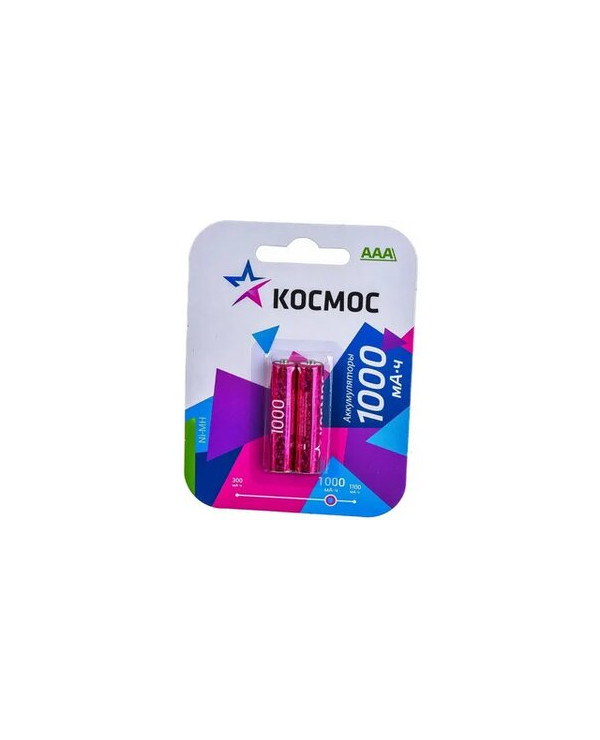 Аккумулятор AAA/R03 1000мА.4 NI-MN BP-2 (блист. 2шт) KOCMOC KOCRO3NIMH(1000MAH)