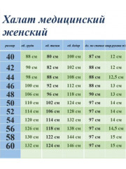 Халат медицинский жен. М-06А-63 ткань Тиси