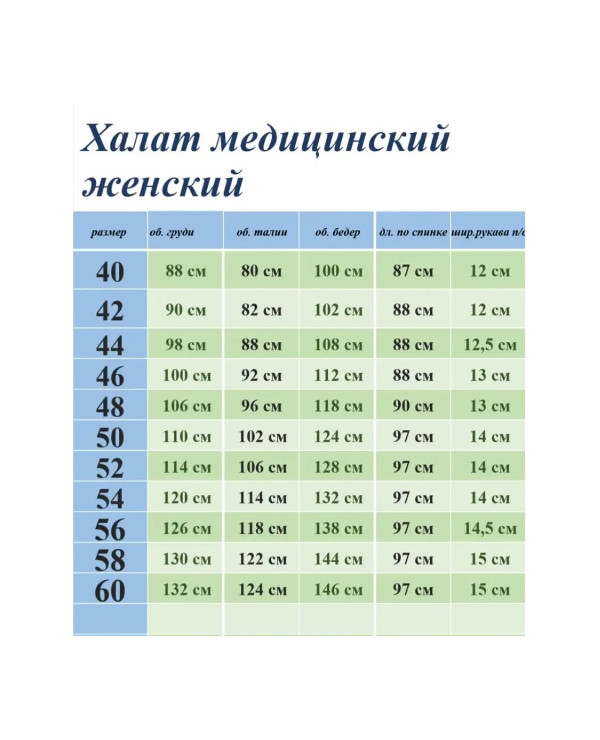 Халат медицинский жен. М-06А-63 ткань Тиси