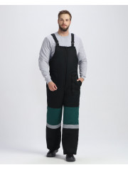 Костюм зимний Профи-Норд IMP (тк.Смесовая,240) п/к, черный/т.зеленый