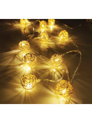 Светодиодная гирлянда Feron CL594 линейная интерьерная Золотые шарики