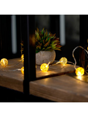 Светодиодная гирлянда Feron CL594 линейная интерьерная Золотые шарики