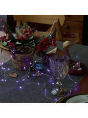 Гирлянда ULD-S0200-020/SСB/2AA PURPLE IP20 DEW