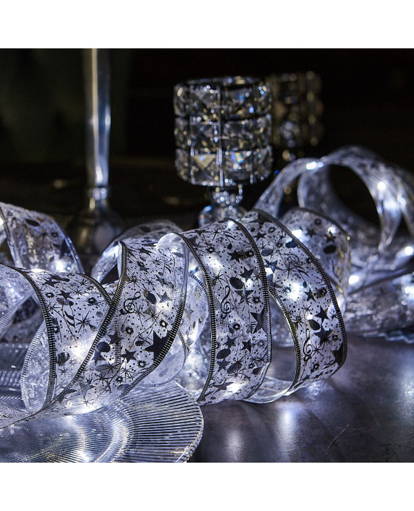 Гирлянда ULD-S1000-100/SCB/3AA WHITE IP20 RIBBON